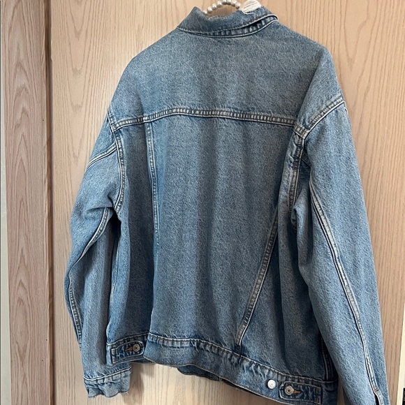 Old Navy Light Blue Distressed Denim Jacket - Picture 10 of 12